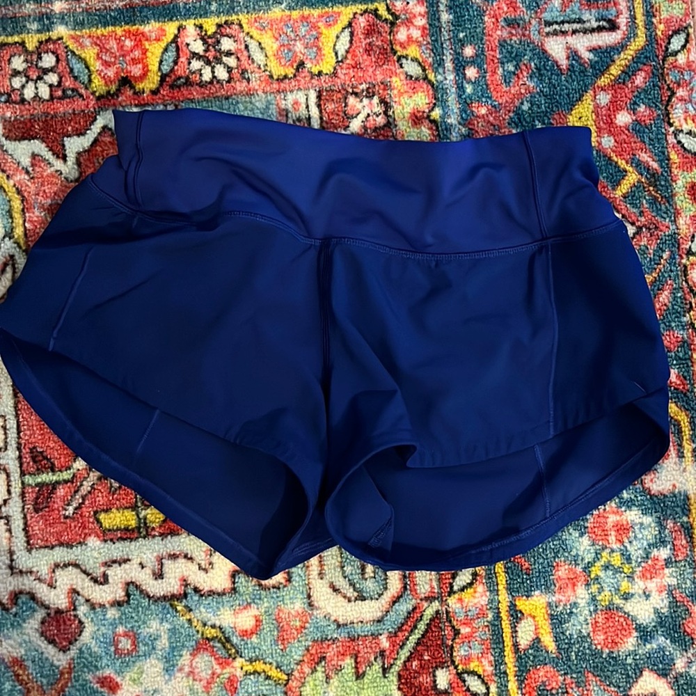 Lululemon Speed Up Shorts Royal Blue